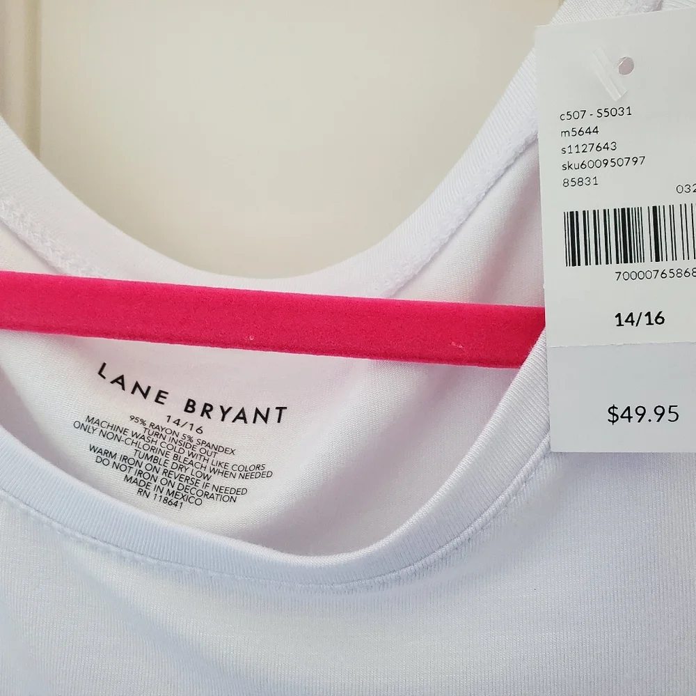 Lane Bryant long band T shirt NWT 14/16 - Picture 2 of 2